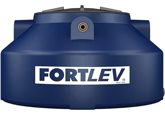 Caixa De Água 310L Polietileno Tampa Rosca Azul